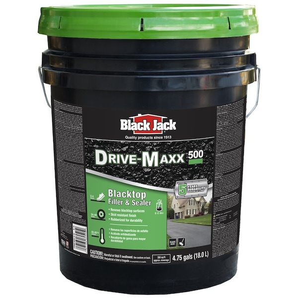 Black Jack Drive-Maxx 500 Matte Black Water-Based Rubberized Asphalt Driveway Sealer 4.75 gal 6452-9-30 - main